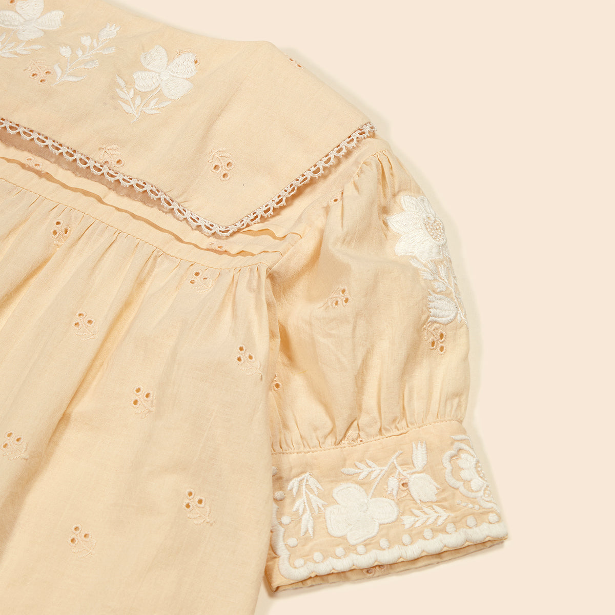 BETTE DRESS - MILK (BRODERIE) – Stellina/Giapponissimo