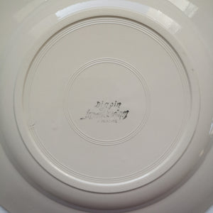 Sarreguemines サルグミンヌ 花リム 平皿24.5cm D