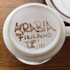 ARABIA Rosmarin cup&saucer | アラビア ロスマリン カップ＆ソーサーA| ARABIA的复古板 - Stellina