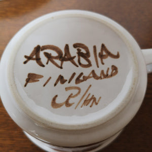 ARABIA Rosmarin cup&saucer | アラビア ロスマリン カップ＆ソーサーC| ARABIA的复古板 - Stellina
