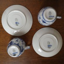 Load image into Gallery viewer, Royal Copenhagen Blue Fluted Half Lace 756| ロイヤルコペンハーゲン ブルーフルーテッド カップ&ソーサー2客| Royal Copenhagen的复古板 - Stellina