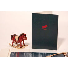 Load image into Gallery viewer, 3D DECORATION GREETING CARD/envelope-Rocking horse - Stellina