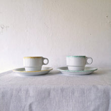 Load image into Gallery viewer, Sarreguemines | Vintage cup&saucer x2 ヴィンテージカップx2 ① | Sarreguemines的复古板 - Stellina