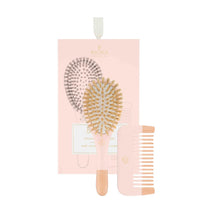 Load image into Gallery viewer, Baby kit- 100% wild boar brush + wooden comb - Stellina