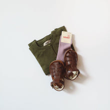 Load image into Gallery viewer, Organic cotton knit Cardigan Maja- moss - Stellina
