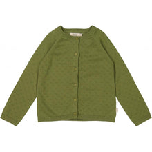 Load image into Gallery viewer, Organic cotton knit Cardigan Maja- moss - Stellina