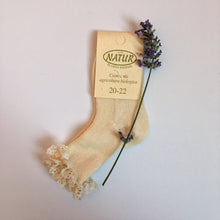 画像をギャラリービューアに読み込む, Organic Cotton short socks with frills - Stellina