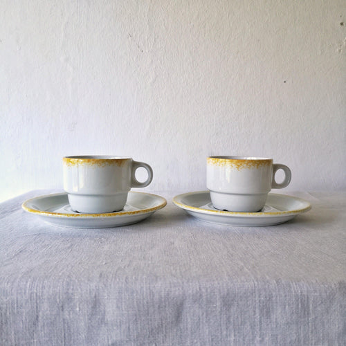 Sarreguemines | Vintage cup&saucer x2 ヴィンテージカップx2 ② | Sarreguemines的复古板 - Stellina