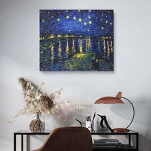 드 이미지 갤러리로 뷰어,Vincent Van Gogh "Stary night" - 40x50cm - Stellina