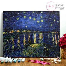 드 이미지 갤러리로 뷰어,Vincent Van Gogh "Stary night" - 40x50cm - Stellina