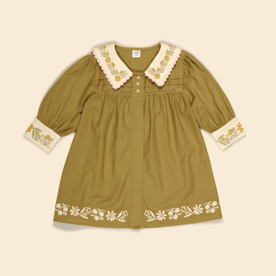 【LAST1】BETTE DRESS-DRIED MOSS