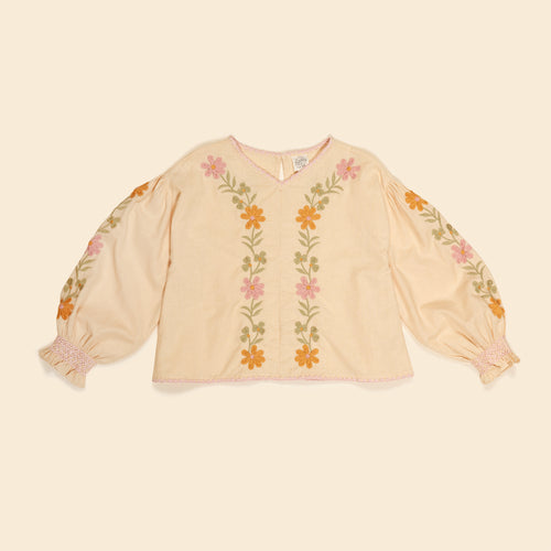 DARLENE BLOUSE	CASHEW