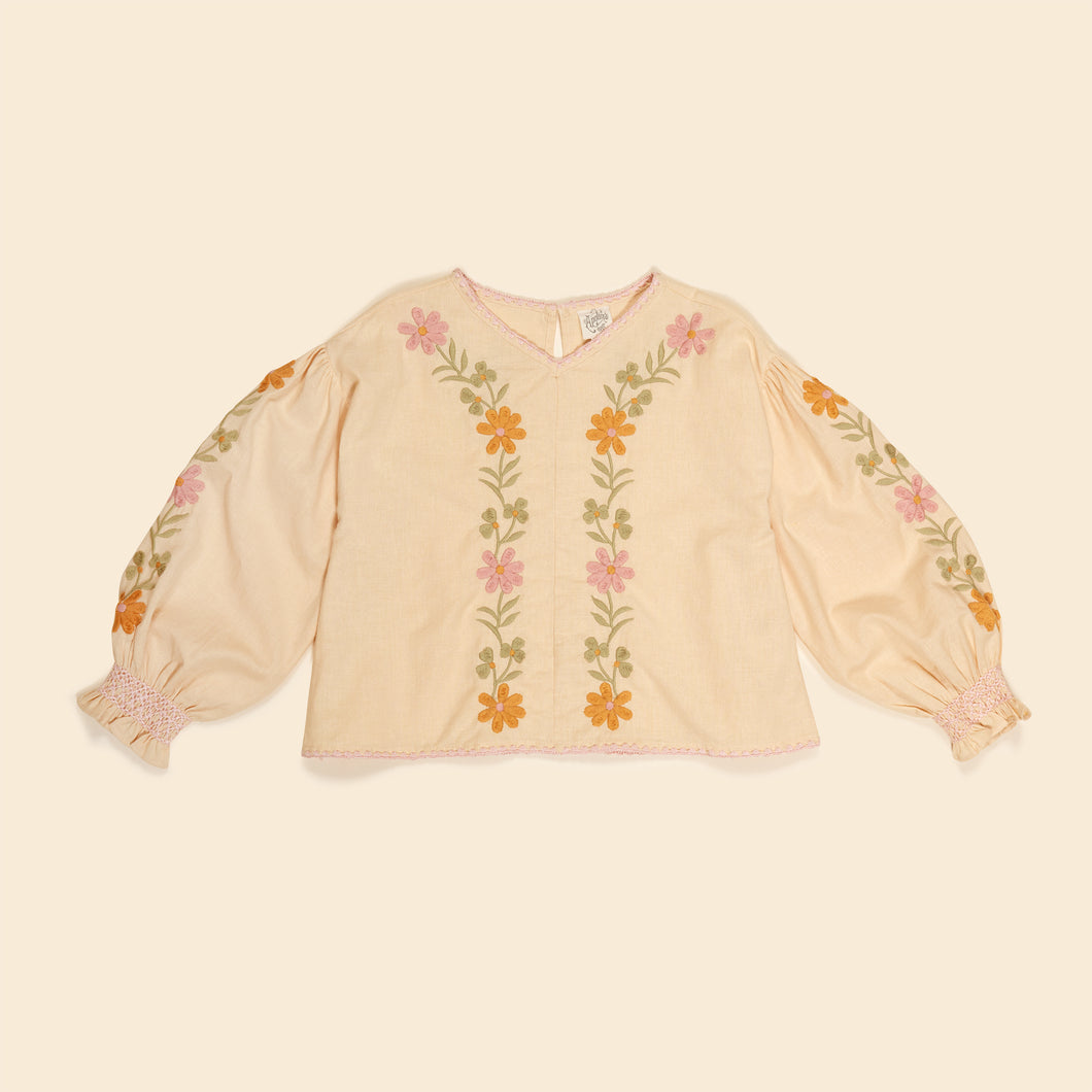 DARLENE BLOUSE	CASHEW