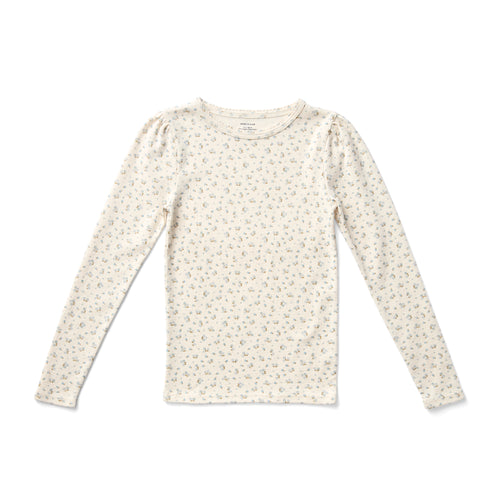 POUF TEE-CALICO PRINT POINTELLE