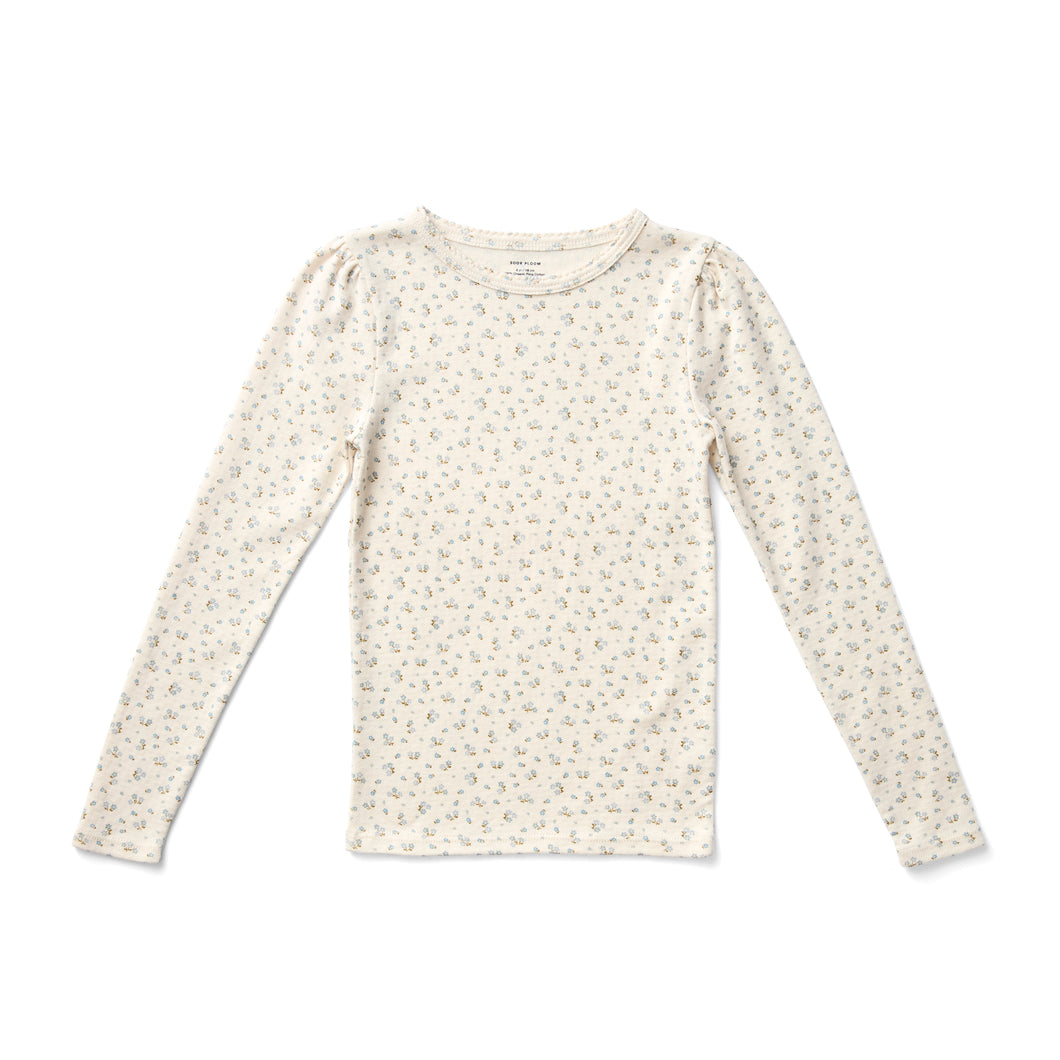 POUF TEE-CALICO PRINT POINTELLE