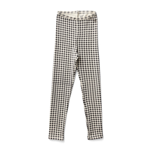 [Last1] STRETCH LEGGING- GINGHAM PRINT, SHALE