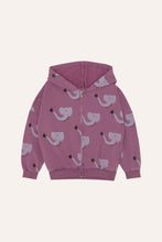 Load image into Gallery viewer, Elephants Allover Kids Zip Sweatshirt