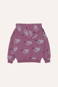 [40%OFF] Elephants Allover Kids Zip Sweatshirt