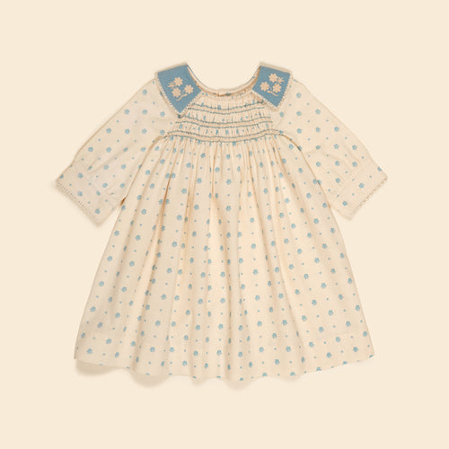 WILLOW SMOCK SHIFT DRESS	MEADOW CALICO CASHEW