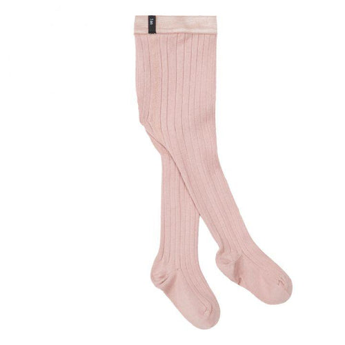 Louise ribbed tights-Vieux Rose - Stellina