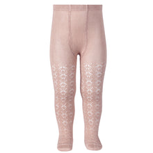 드 이미지 갤러리로 뷰어,[50%OFF]Perle cotton tights with geometric openwork 