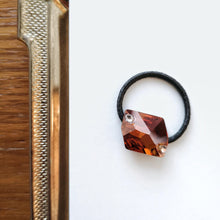 드 이미지 갤러리로 뷰어,Swarovski hair tie- Cosmic - Crystal copper 3265 x peach small stone - Stellina 