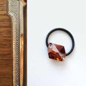 Swarovski hair tie- Cosmic - Crystal copper 3265 x peach small stone - Stellina