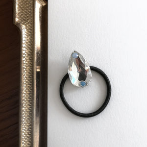 Swarovski hair tie- Drop - Crystal 3230- pastel blue stones - Stellina