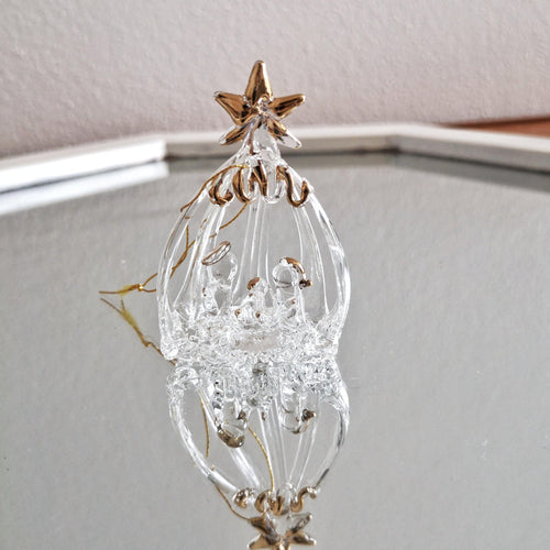 Vintage christmas ornamt H - Stellina