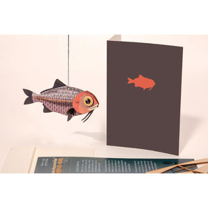 3D DECORATION GREETING CARD/envelope-Fish - Stellina
