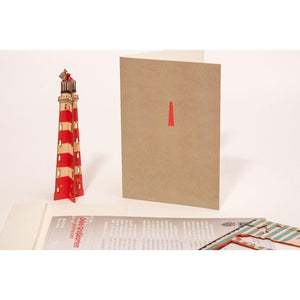 3D DECORATION GREETING CARD/envelope-Lighthouse - Stellina