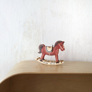 3D DECORATION GREETING CARD/envelope-Rocking horse - Stellina