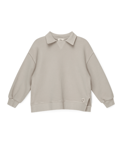 [40%OFF] Organic plush sweatshirt-Light grey - Stellina