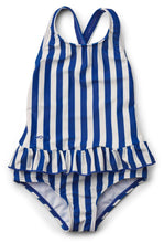 드 이미지 갤러리로 뷰어,[50%OFF] Amara swimsuit Stripe - Surf blue/Creme de la creme - Stellina 