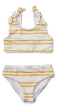 Load image into Gallery viewer, [50%OFF] Bow bikini set - Stripe: Creme de la creme/Jojoba - Stellina