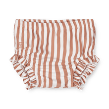 드 이미지 갤러리로 뷰어,[50%OFF] Mila baby swim pants - Stripe: Tuscany rose/sandy - Stellina 