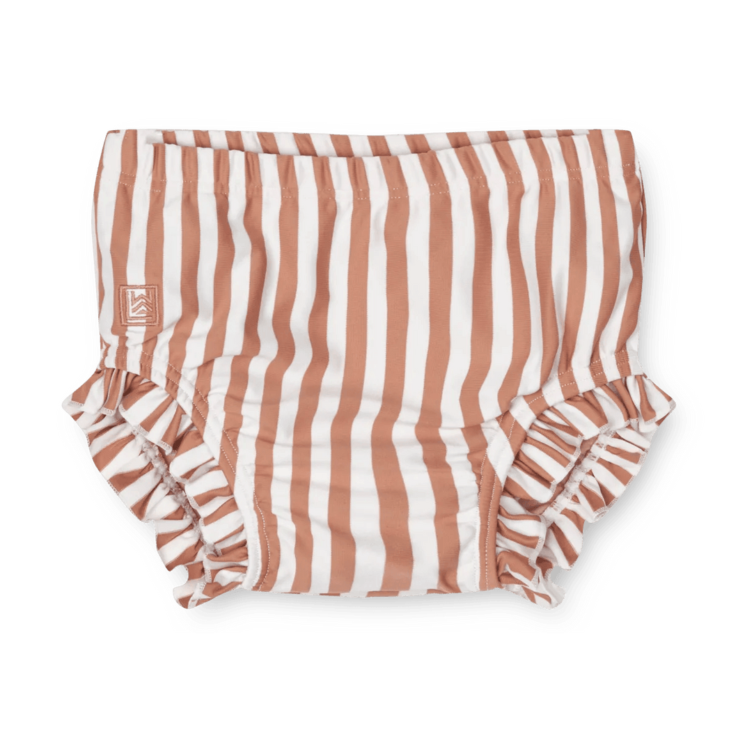 [50%OFF] Mila baby swim pants - Stripe: Tuscany rose/sandy - Stellina