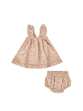 Load image into Gallery viewer, [50%OFF] ruffle tank dress + bloomer set | apricot floral - Stellina