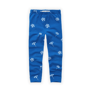 [60%OFF] Legging umbrella print Azzurra blue - Stellina