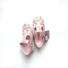 Load image into Gallery viewer, [60%OFF]T strap with buttons closure- Pink floral - Stellina