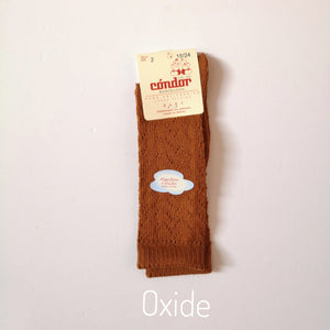 [90%OFF]Warm openwork high socks - Stellina