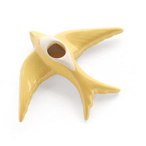 Ceramic swallow yellow-XS