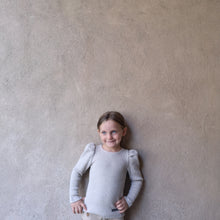 Load image into Gallery viewer, [30%OFF] puff-sleeved rib sweater-beige