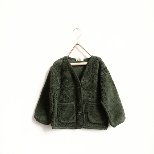 [50%OFF] Fluffy jacket green