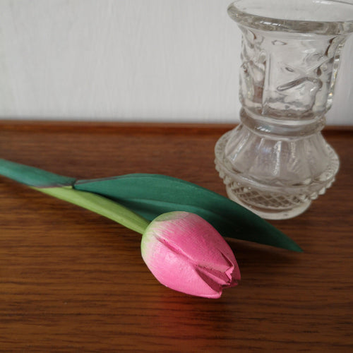 Vintage handmade wooden flower | ヴィンテージハンドメイドフラワー - Stellina