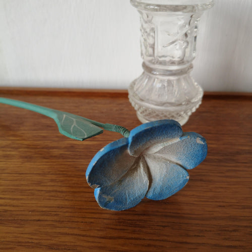 Vintage handmade wooden flower | ヴィンテージハンドメイドフラワー