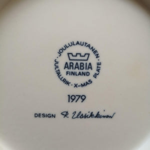 ARABIA FINLAND | アラビアクリスマスプレート 1979 | ARABIA的复古板 - Stellina