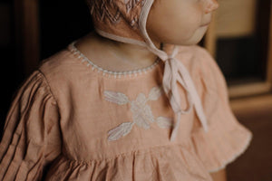 Baby Jana bonnet rose - Stellina