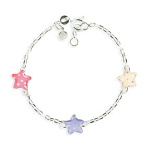 드 이미지 갤러리로 뷰어,Bracelet enfant 3 motifs argent 925-Star - Stellina 