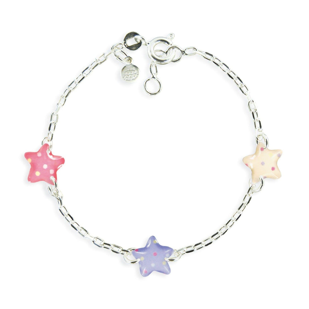 Bracelet enfant 3 motifs argent 925-Star - Stellina